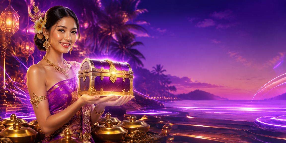 Layar neon berwarna cerah menampilkan mesin slot dengan simbol-simbol berputar di kasino malam